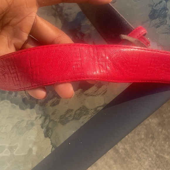 RED VERSACE BELT - Picture 2 of 8